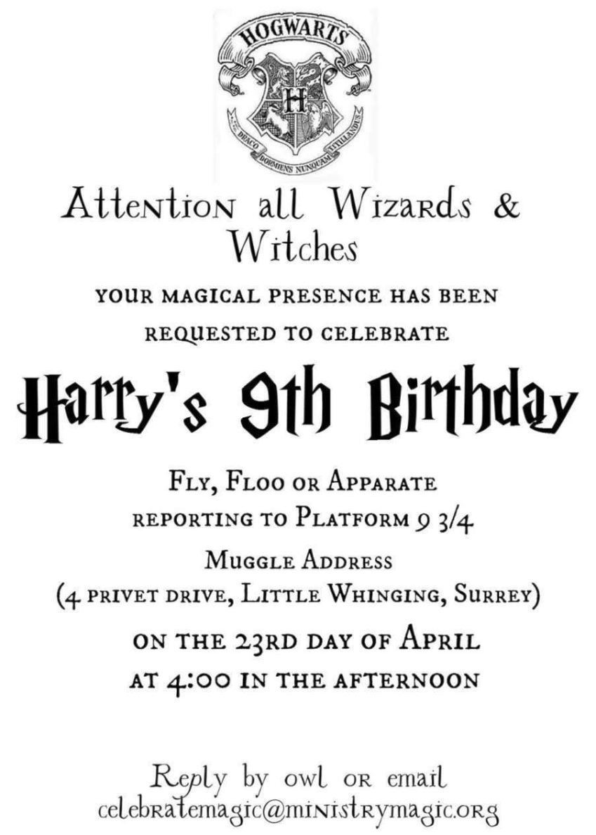 Harry Potter Invitation Template SampleTemplatess SampleTemplatess