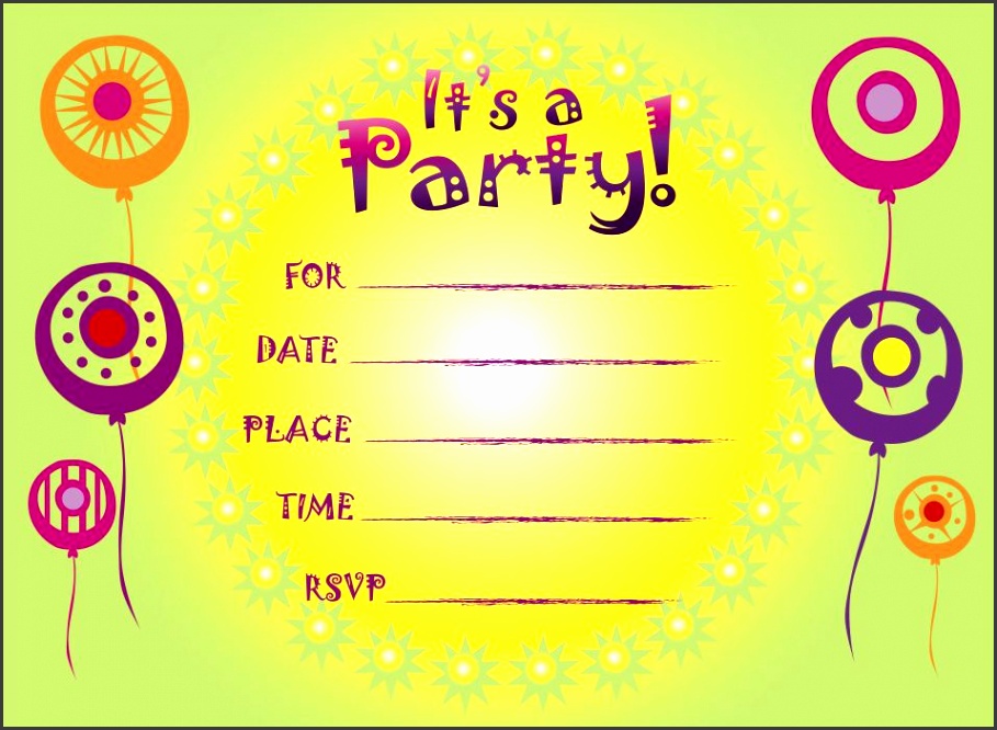 6+ Birthday Party Invitation Template for Kids SampleTemplatess