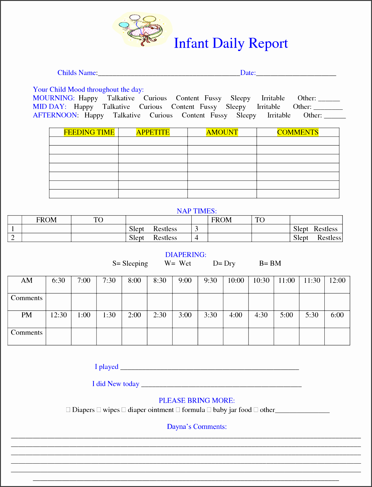 8 Blank Daily Report Template SampleTemplatess SampleTemplatess 8-blank-daily-report-template-sampletemplatess-sampletemplatess