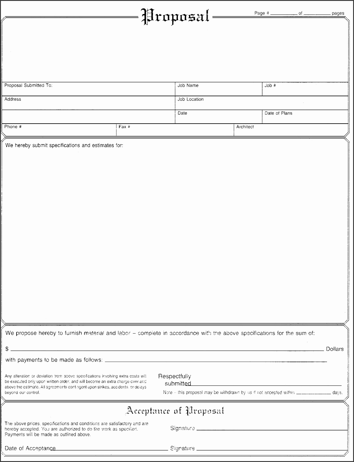 Business Proposal For Bank Loan Template