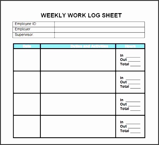 9 Daily Work Log Example SampleTemplatess SampleTemplatess