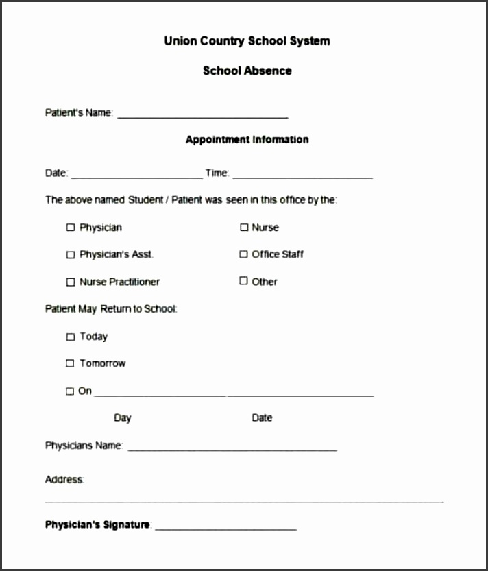 10 Editable Doctor Note Template SampleTemplatess SampleTemplatess