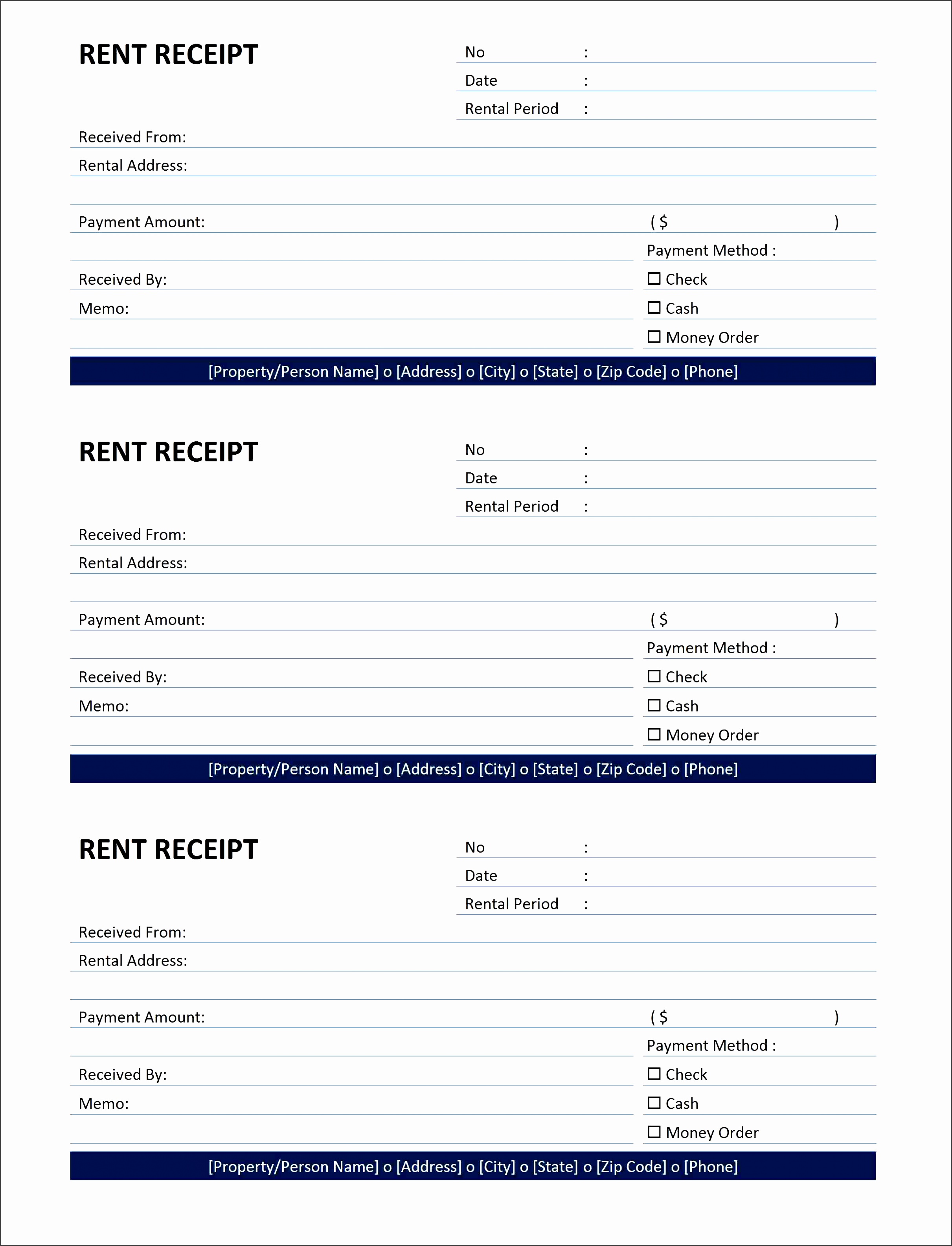 Rent Receipt Format India Pdf Download