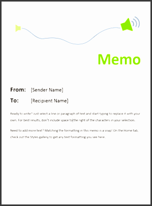 9 Ms Word Memo Template - SampleTemplatess - SampleTemplatess