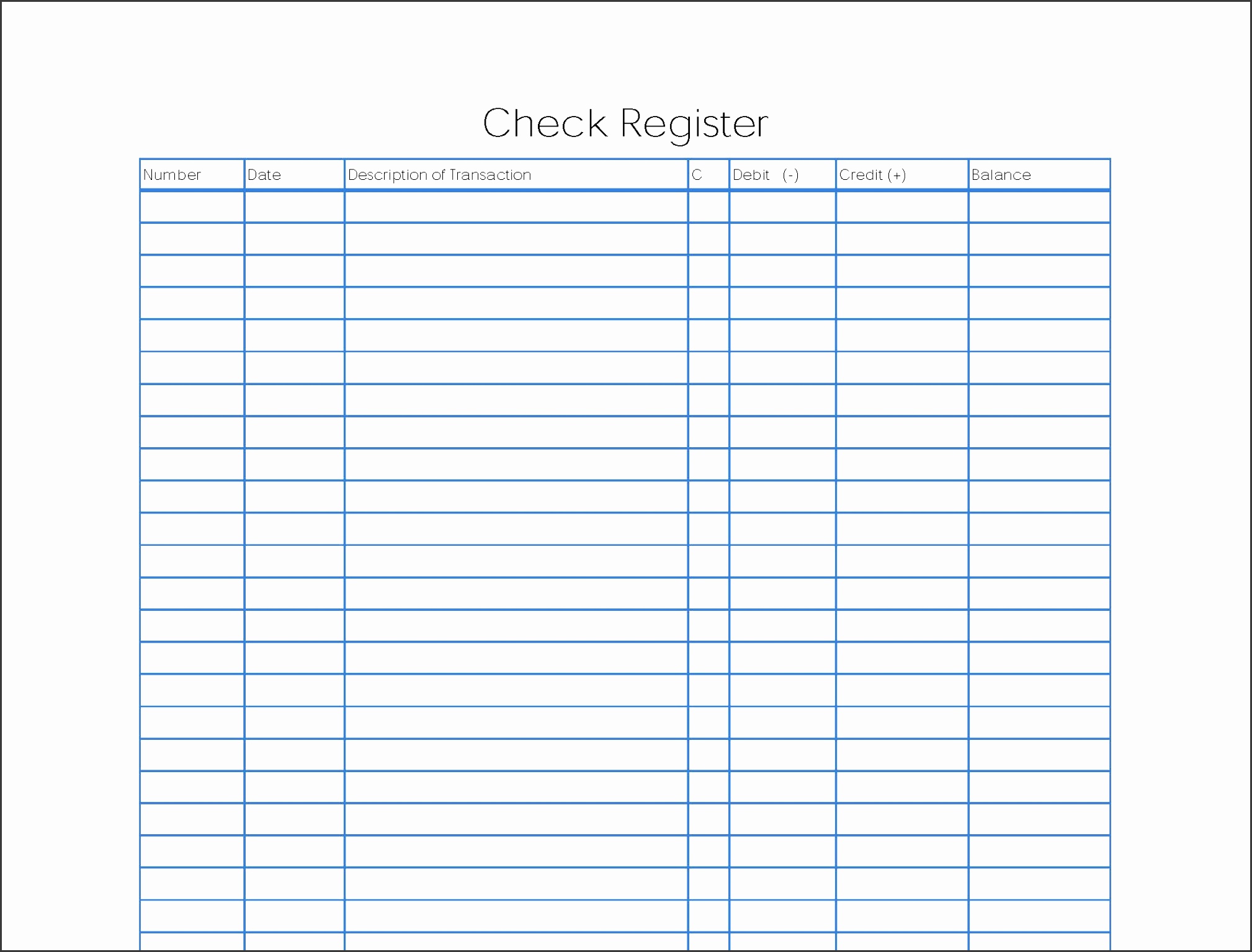 10 Excel Checkbook Register Template SampleTemplatess SampleTemplatess