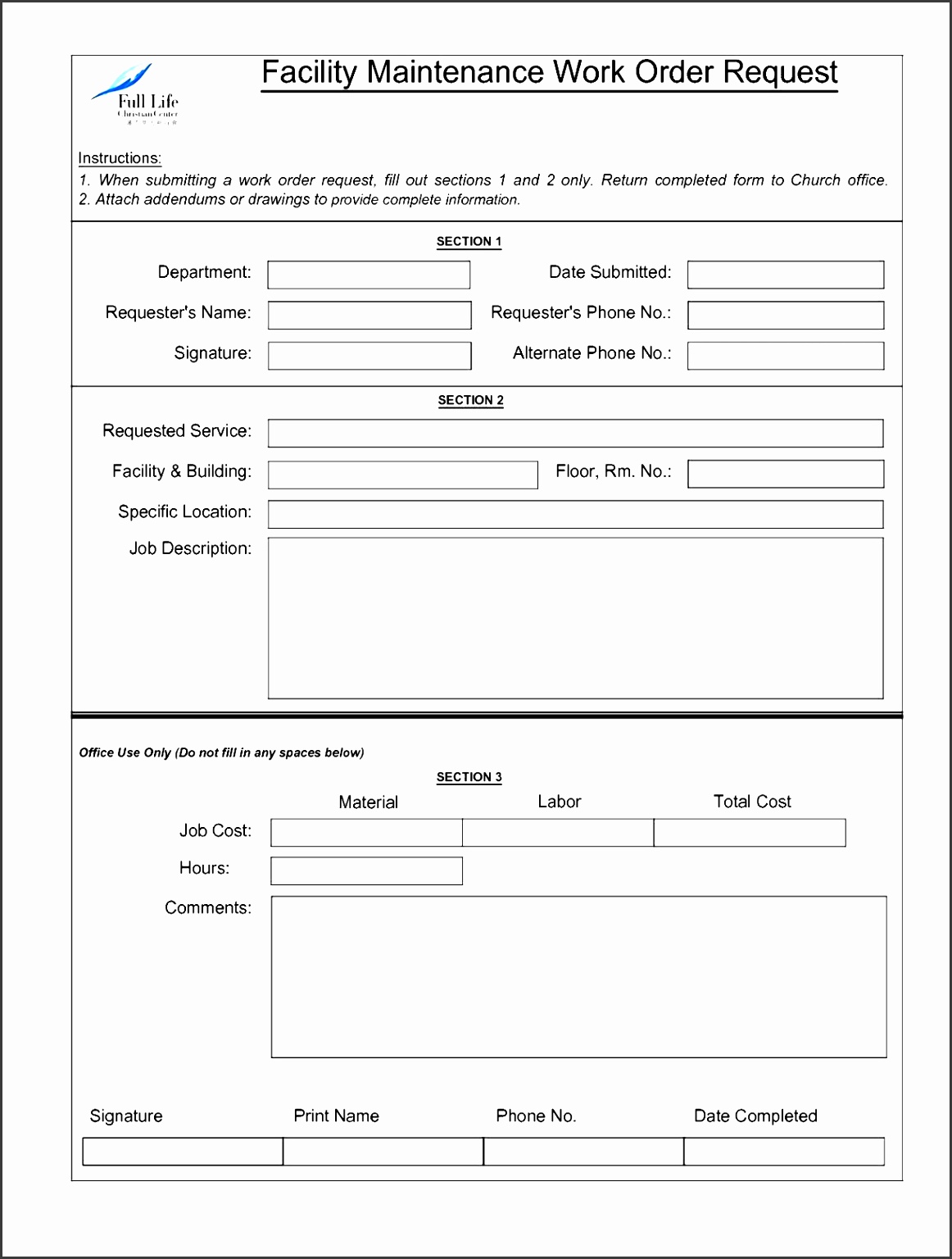5 Tenant Maintenance Request form Template - SampleTemplatess