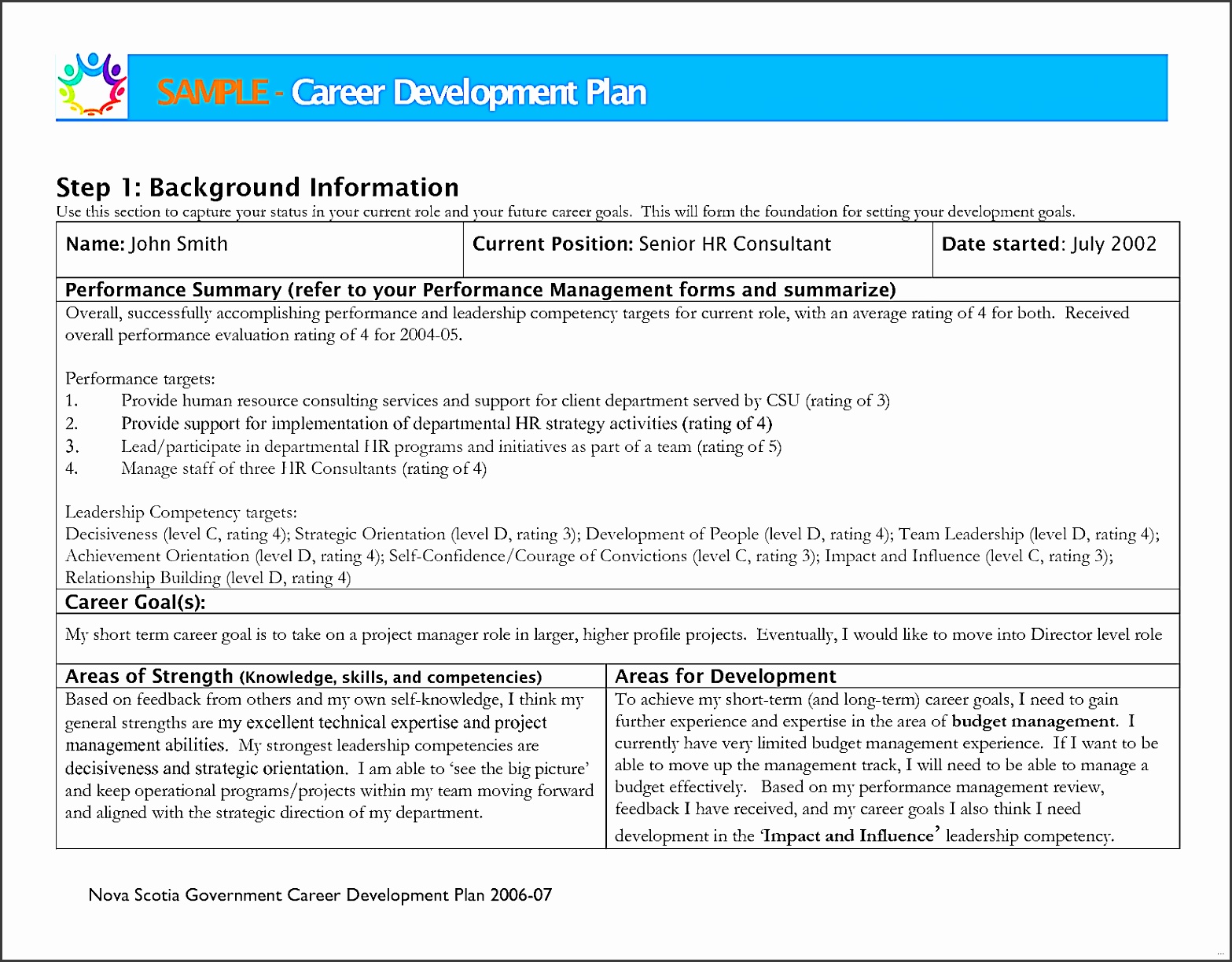 8-career-development-plan-template-sampletemplatess-sampletemplatess
