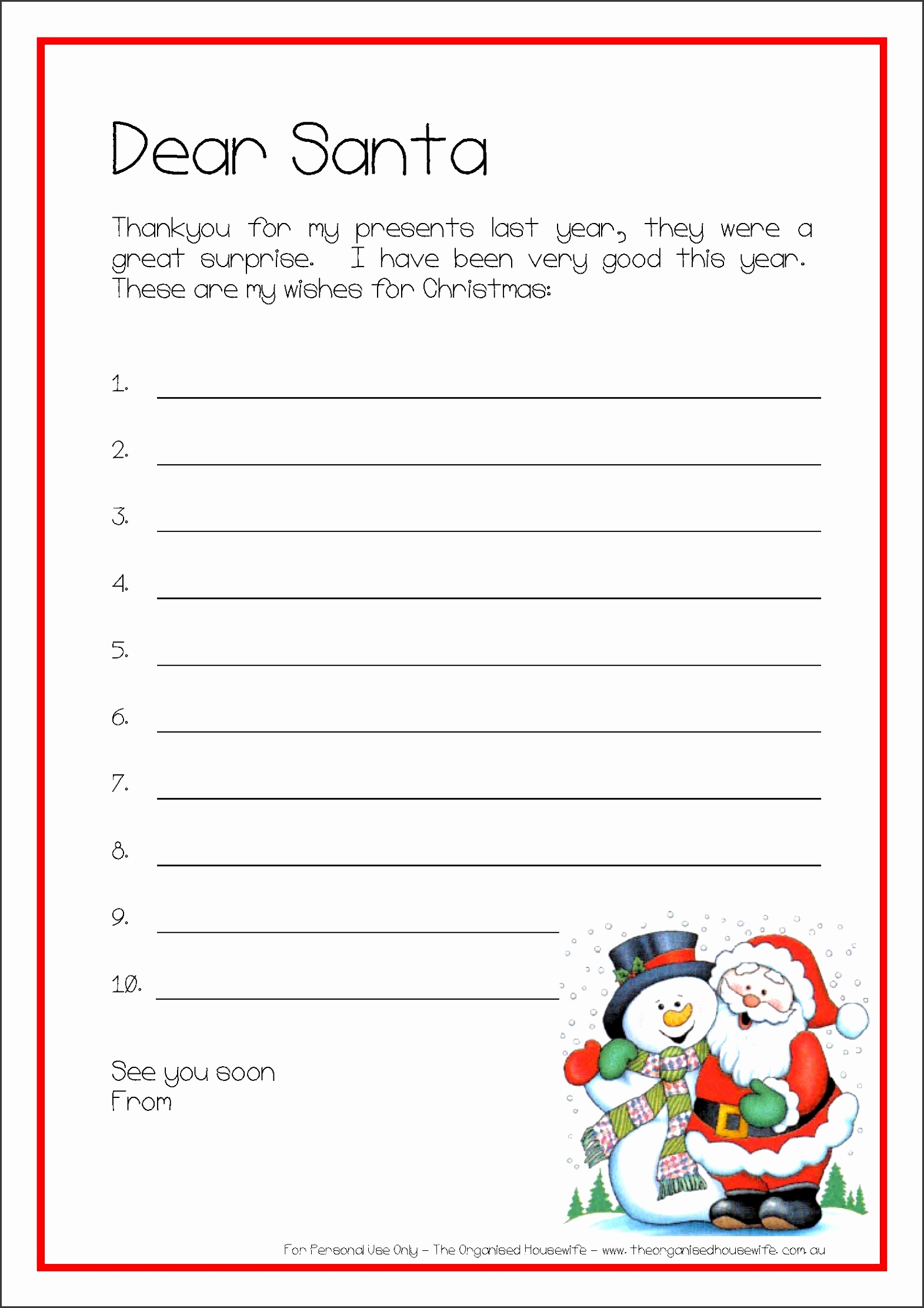 5 Christmas Wish List Templates SampleTemplatess SampleTemplatess