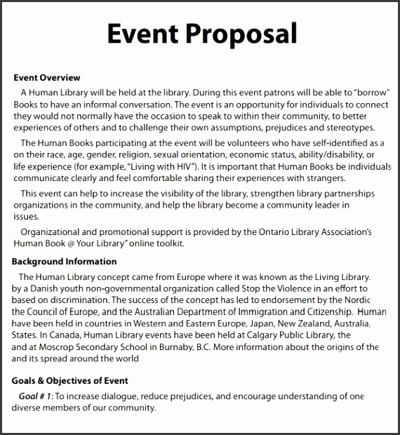 8 Concert Proposal Template SampleTemplatess SampleTemplatess
