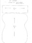 Acoustic Guitar Cake Template