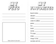 All About Me Book Template