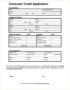 Application For Credit Account Template