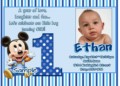 Baby Boy 1St Birthday Invitation Templates