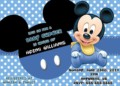 Baby Mickey Invitation Template
