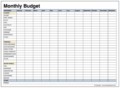 Blank Budget Templates