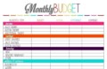Budgeting Spreadsheet Template Free