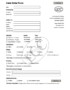 Cake Order Forms Templates