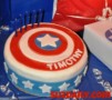 Captain America Shield Cake Template