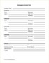Contact Form Template Word