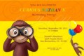 Curious George Birthday Invitation Template
