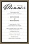 Dinner Invitation Template Free Printable
