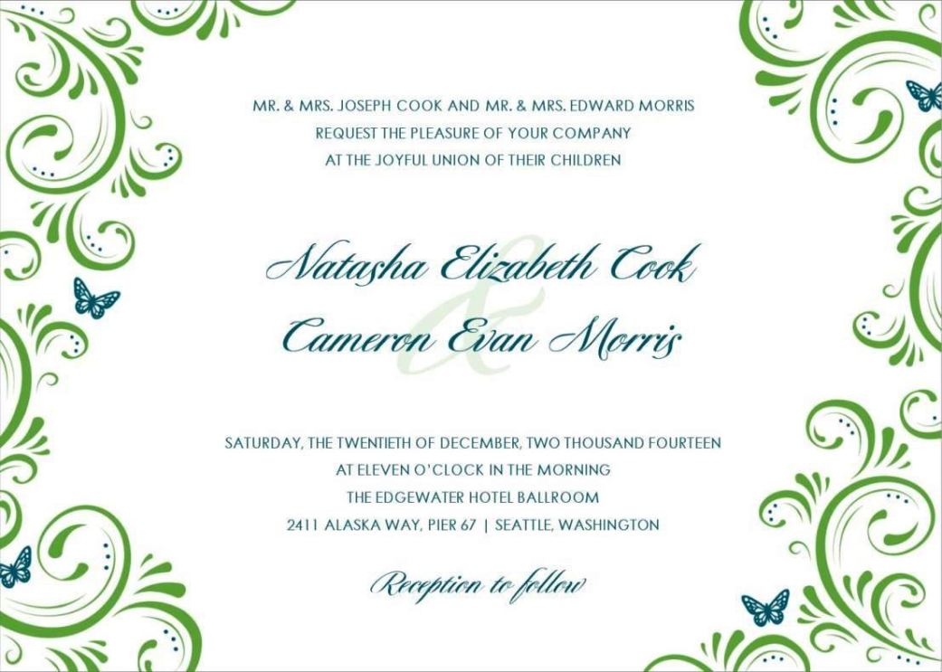 electronic invitations template