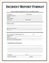 Environmental Incident Report Form Template