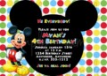 Free Mickey Mouse Birthday Invitation Templates