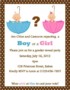 Gender Reveal Party Invitation Template