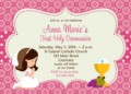 Holy Communion Invitations Templates Free