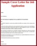 Job Application Letter Templates