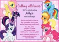 My Little Pony Invitation Template