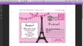 Paris Themed Invitations Template