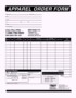 Parts Order Form Template