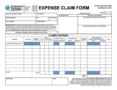 Petty Cash Claim Form Template