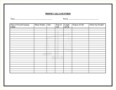 Phone Log Template Excel