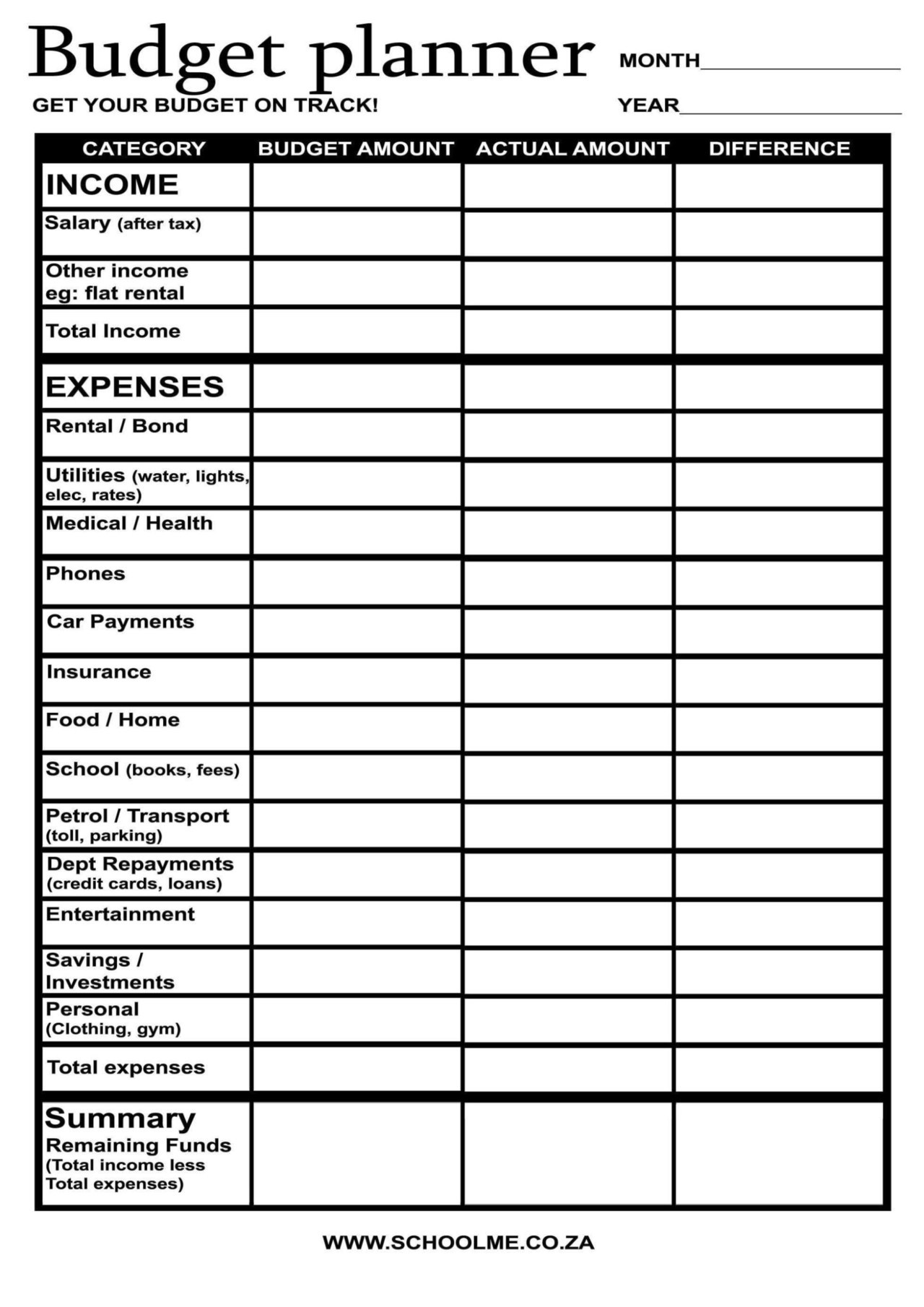 Preschool Budget Template - SampleTemplatess - SampleTemplatess