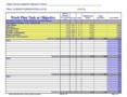 Project Budget Worksheet Template