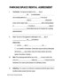 Rental Space Agreement Template