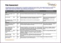 Risk Assessment Sheet Template
