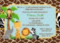 Safari Baby Shower Invitations Template