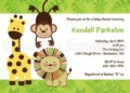 Safari Themed Baby Shower Invitation Templates