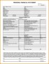 Sample Personal Financial Statement Template