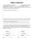 Simple Contract For Services Template Free