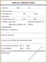 Simple Job Application Form Template