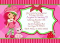 Strawberry Shortcake Invitation Template