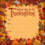 Thanksgiving Invites Templates