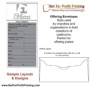 Tithe Envelope Template