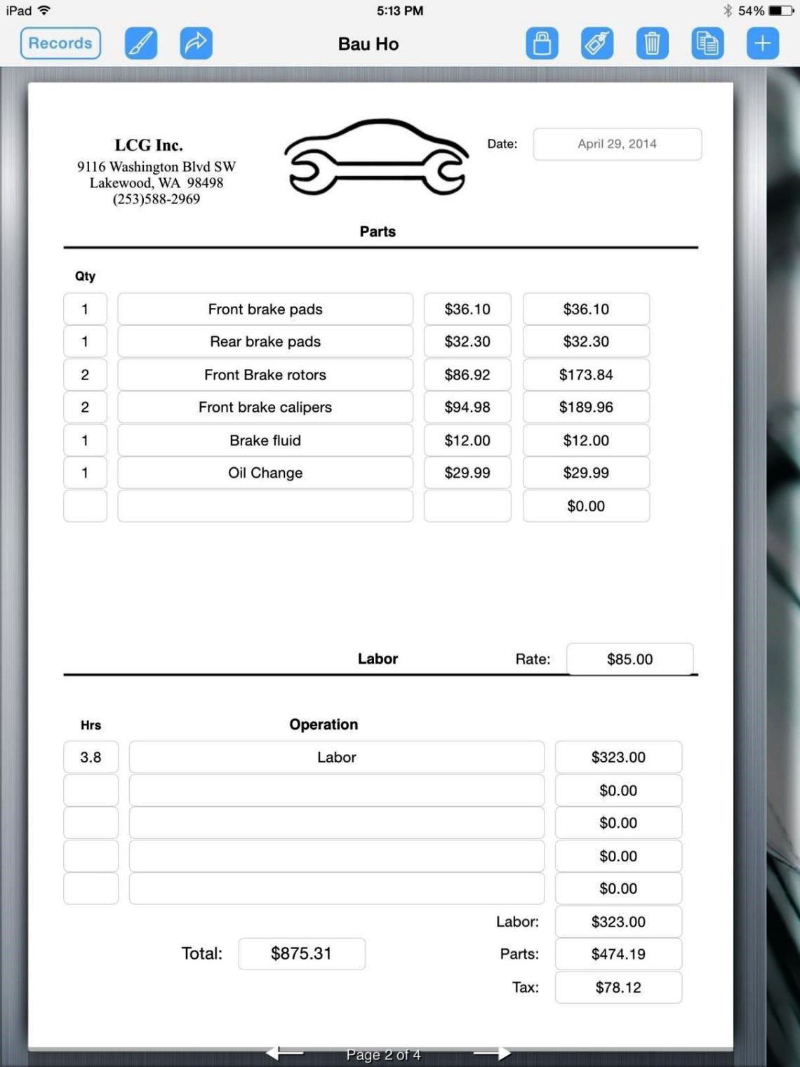 get our printable car towing receipt template invoice free towing