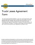 Truck Rental Agreement Template